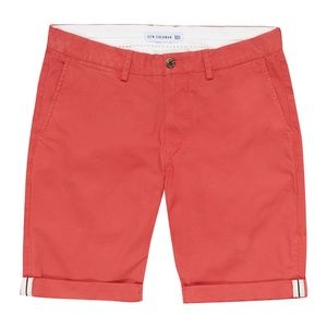 Ben Sherman Men's Red Slim Fit Chino Shorts